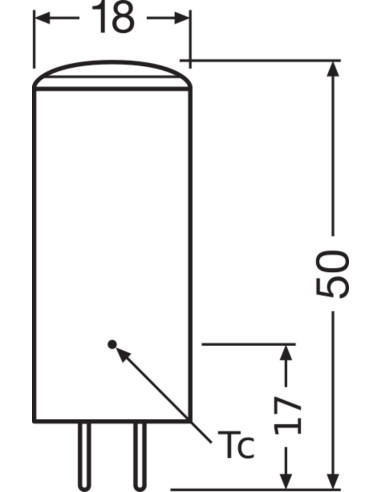 ŻARÓWKA LED PARATHOM LED PIN35 CL 3.3W 2700K ciepła biała  400LM 12V GY6.35 