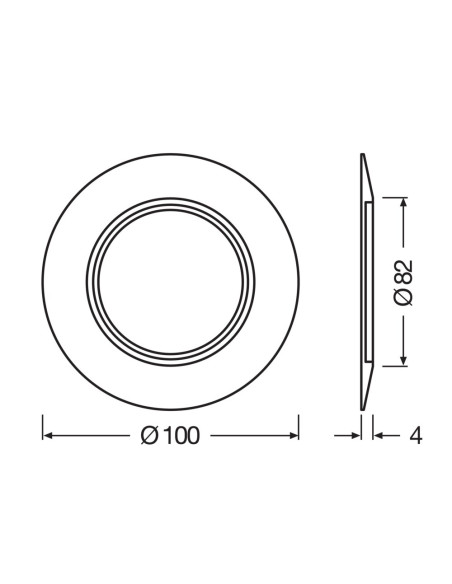SP RING D100 WT PIERŚCIEŃ MASKUJĄCY 