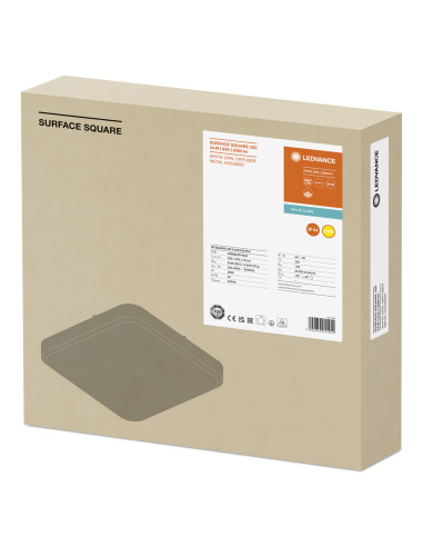 PLAFON LED SURFACE SQUARE 330 VALUE 24W 3000K ciepła biała 2000LM IP44 