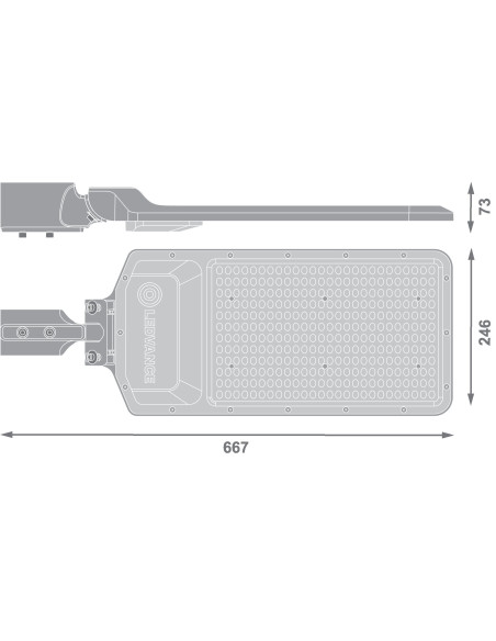 OPRAWA ULICZNA URBAN AREA E 200W 840 IP65 24000LM 4KV GY 