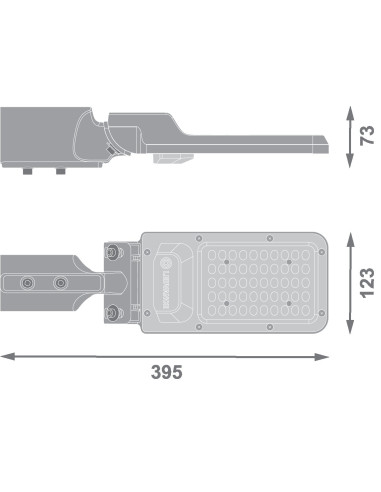 OPRAWA PARKOWA URBAN AREA E 30W 840 IP65 3600LM 4KV BK 