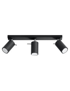 Plafon RING 3L czarny