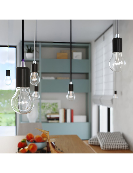 Lampa wisząca EDISON czarna