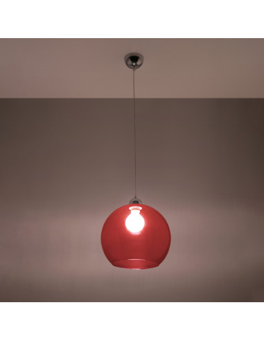 Lampa wisząca BALL czerwona