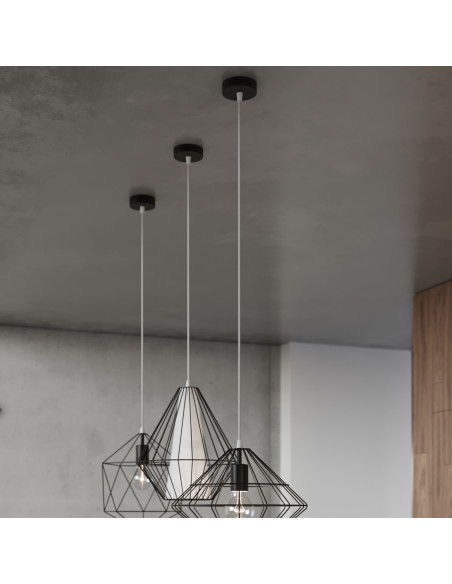 Lampa wisząca DEMI czarna