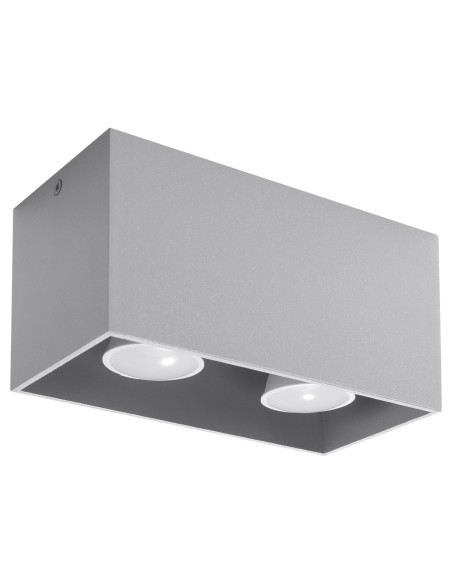 Plafon QUAD MAXI szary