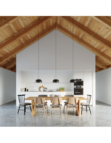 Lampa wisząca CASCO czarna/biała