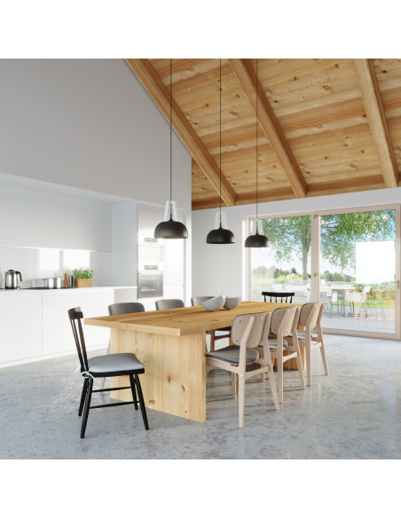 Lampa wisząca CASCO czarna/biała