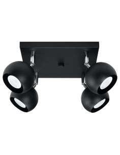 Plafon OCULARE 4 czarny