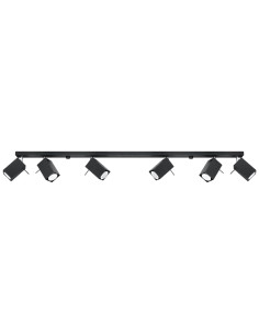 Plafon MERIDA 6L czarny