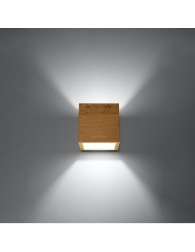 Kinkiet QUAD naturalne drewno