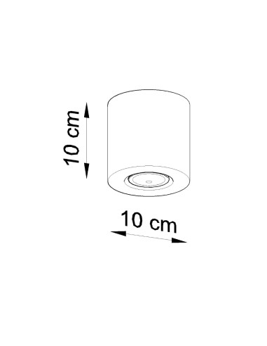 Plafon ORBIS naturalne drewno