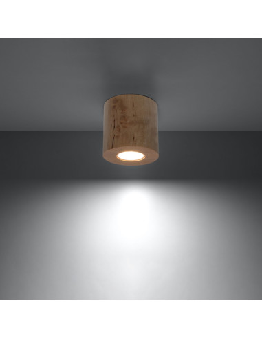 Plafon ORBIS naturalne drewno