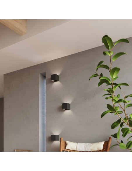 Kinkiet LUCA czarny LED IP54