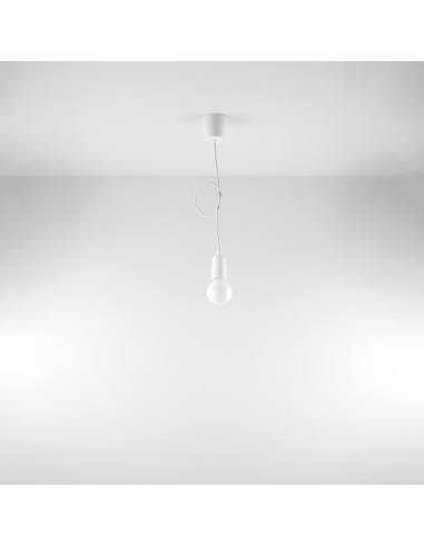 Lampa wisząca DIEGO 1 biała