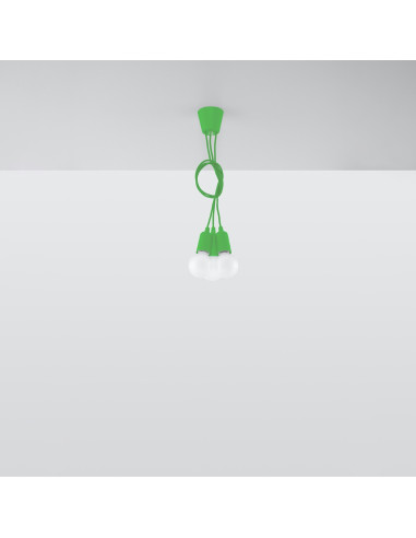 Lampa wisząca DIEGO 3 zielony