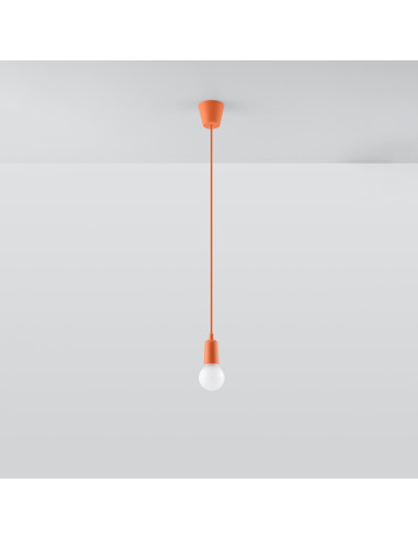 Lampa wisząca DIEGO 1 pomarańczowy