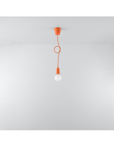 Lampa wisząca DIEGO 1 pomarańczowy