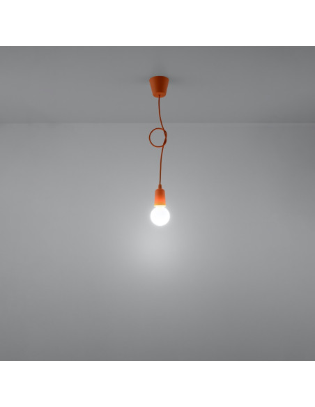 Lampa wisząca DIEGO 1 pomarańczowy