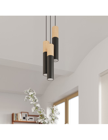 Lampa wisząca PABLO 3L czarna
