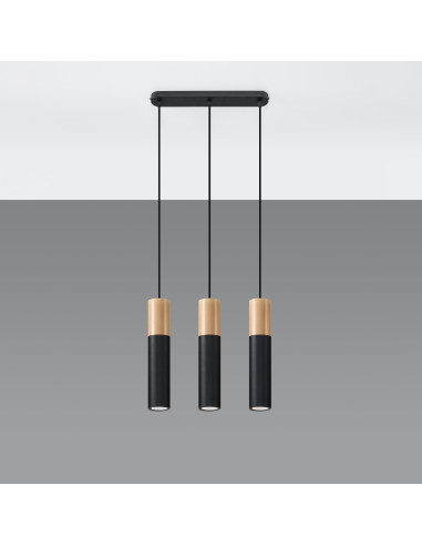 Lampa wisząca PABLO 3L czarna
