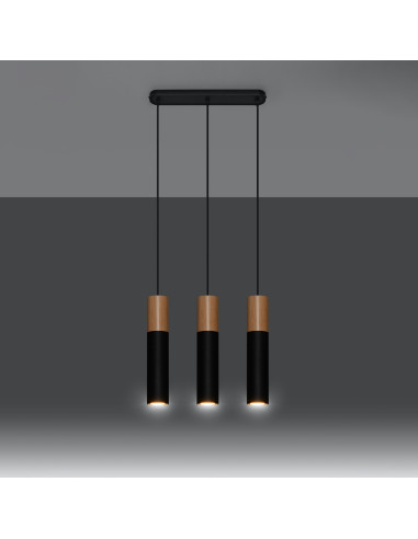 Lampa wisząca PABLO 3L czarna