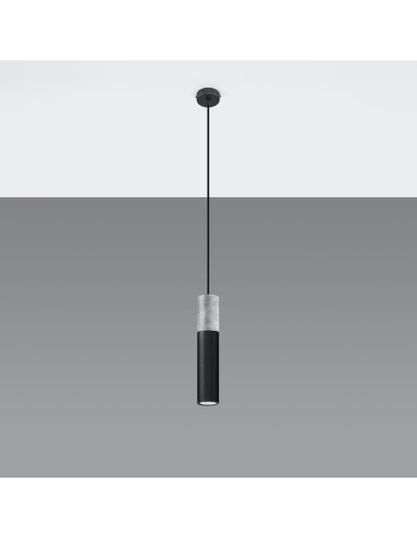 Lampa wisząca BORGIO 1 czarny