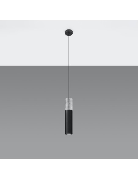 Lampa wisząca BORGIO 1 czarny