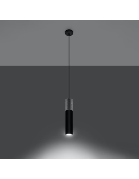 Lampa wisząca BORGIO 1 czarny