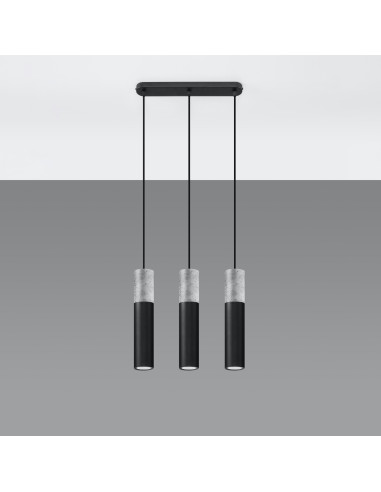 Lampa wisząca BORGIO 3L czarny