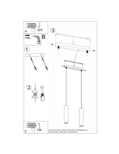 Lampa wisząca LUVO 2