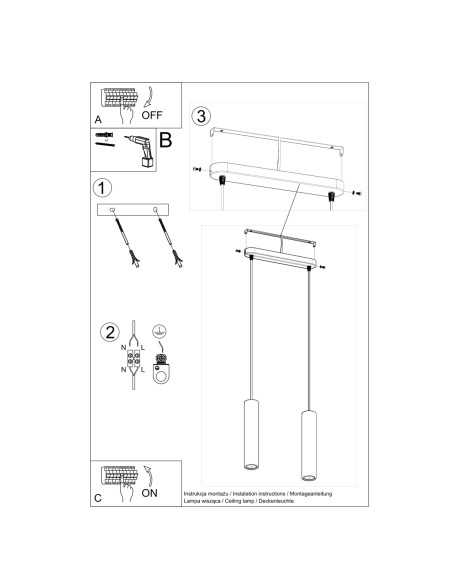 Lampa wisząca LUVO 2