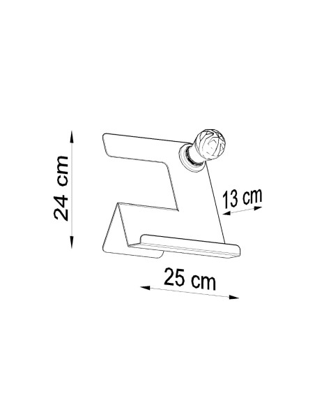 Lampa biurkowa INCLINE czarna