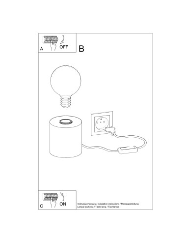 Lampa biurkowa SALGADO naturalne drewno