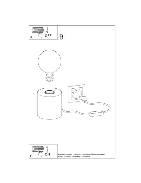 Lampa biurkowa SALGADO naturalne drewno
