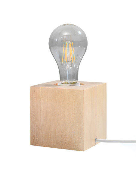 Lampa biurkowa ARIZ naturalne drewno