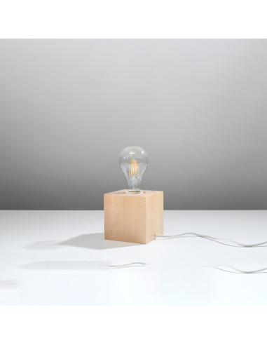 Lampa biurkowa ARIZ naturalne drewno