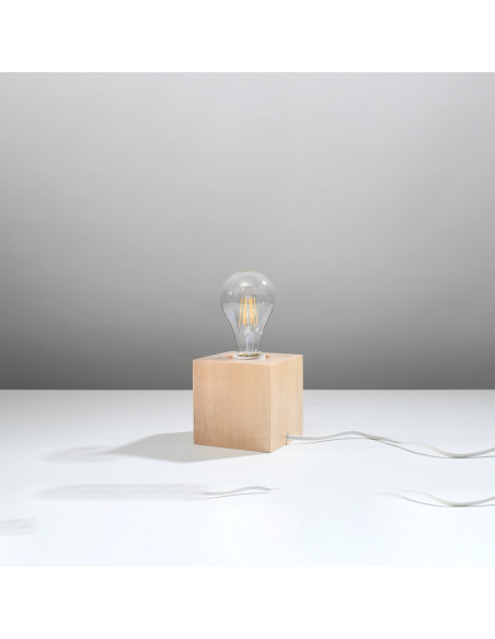 Lampa biurkowa ARIZ naturalne drewno