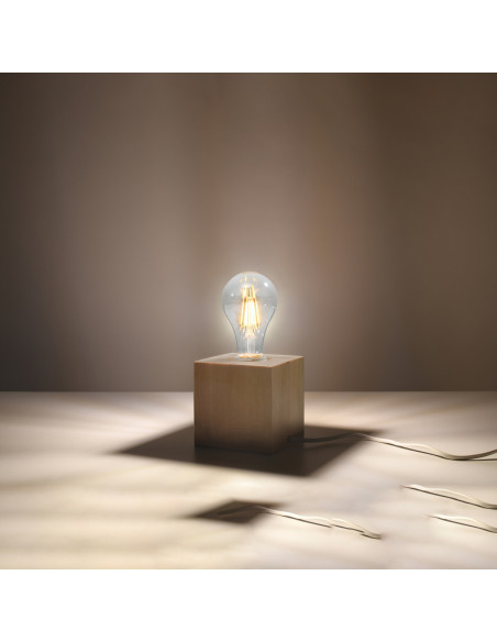 Lampa biurkowa ARIZ naturalne drewno