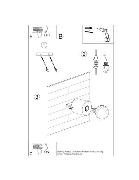 Kinkiet SALGADO beton