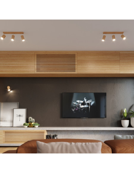 Kinkiet BERG naturalne drewno