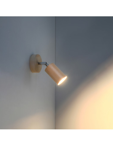 Kinkiet BERG naturalne drewno