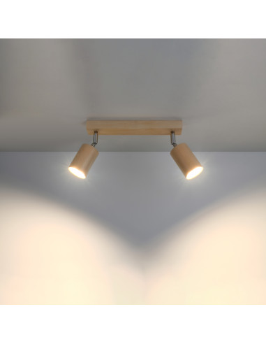 Plafon BERG 2 naturalne drewno