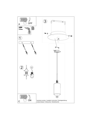 Żyrandol OTTO 15 biały