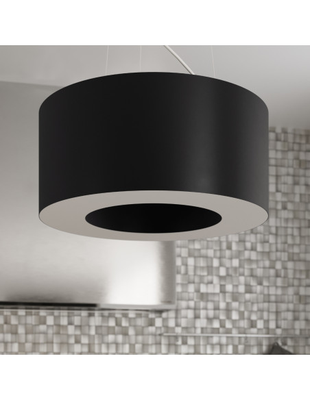 Żyrandol SATURNO 50 czarny