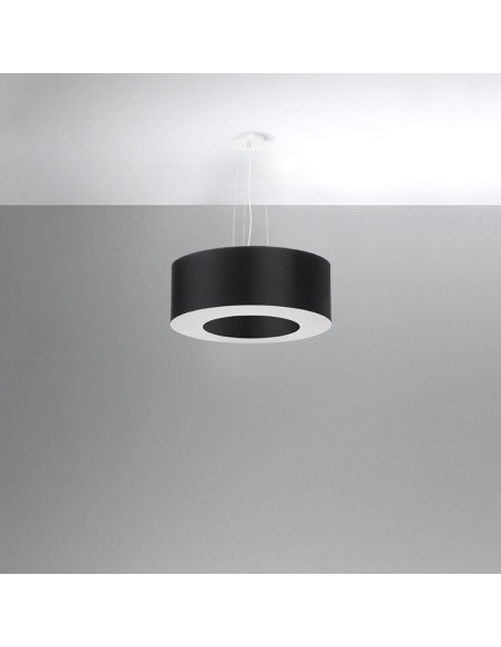 Żyrandol SATURNO 50 czarny