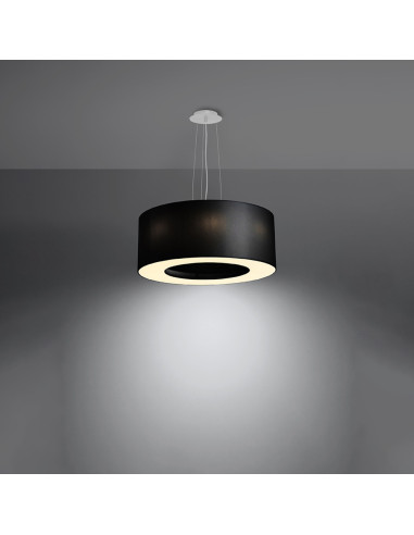 Żyrandol SATURNO 50 czarny