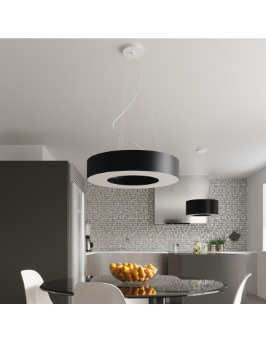 Żyrandol SATURNO SLIM 50 czarny