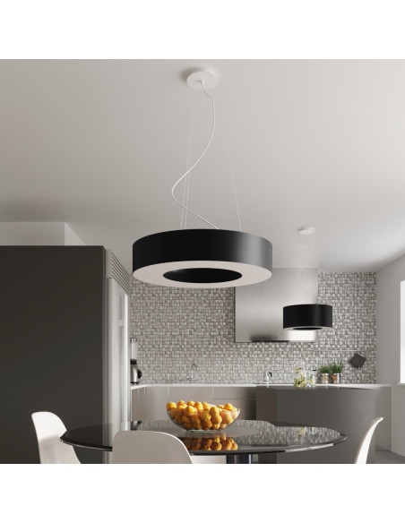 Żyrandol SATURNO SLIM 50 czarny