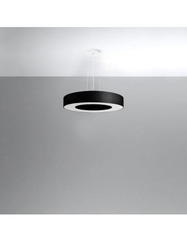 Żyrandol SATURNO SLIM 50 czarny